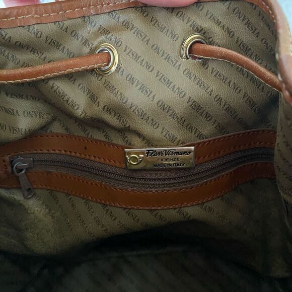 Flavi Vismano Firenze satchel w/cinch closure & one main compartment - Picture 9 of 14